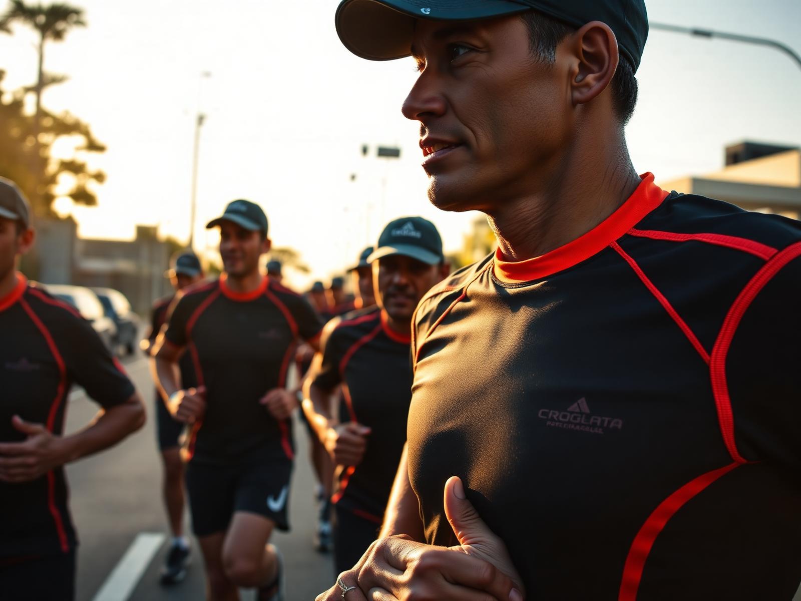 Atleta em cenário real de trail running com vestuário técnico Pulse Wear